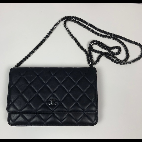 CHANEL Handbags - {Chanel} Quilted Wallet on a Chain